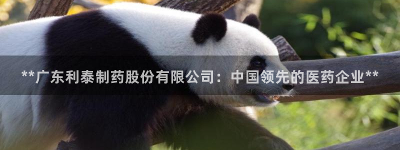 九游会老哥俱乐部官方网站：**广东利泰制药股份有限公司：中国领先的医药企业**