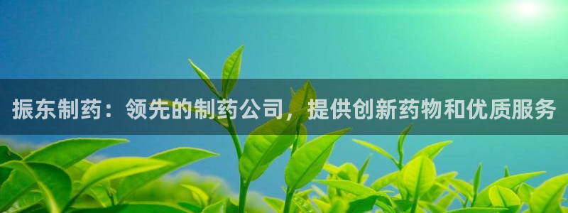 老哥吧九游会：振东制药：领先的制药公司，提供创新药物和优质服务