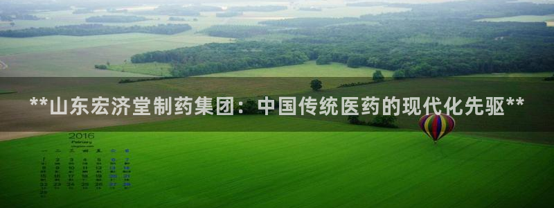 ag九游老哥俱乐部：**山东宏济堂制药集团：中国传统医药的现代化先驱**