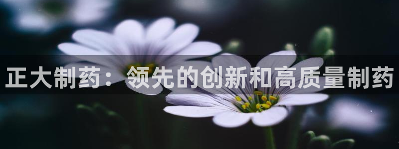 九游会老哥俱乐部必备的交流社区：正大制药：领先的创新和高质量制药