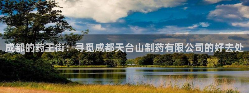 九游会老哥必备的交流社区九：成都的药王街：寻觅成都天台山制药有限公司的好去处