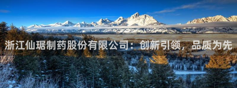 老哥吧九游会下架吗：浙江仙琚制药股份有限公司：创新引领，品质为先