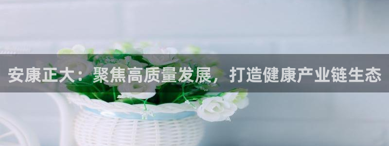 九游会老哥俱乐部官网首页：安康正大：聚焦高质量发展，打造健康产业链生态