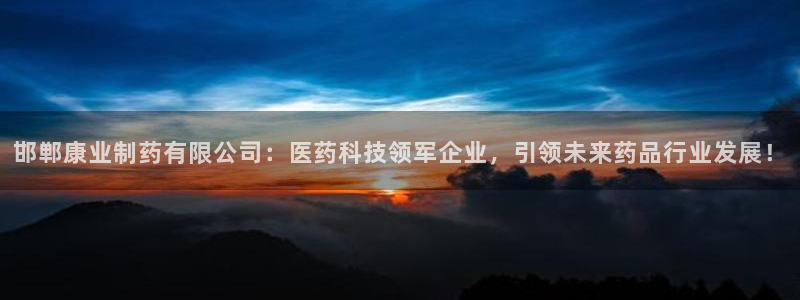 老哥吧九游会下架吗：邯郸康业制药有限公司：医药科技领军企业，引领未来药品行业发展！