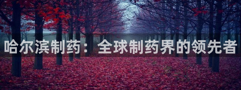 九游会老哥必备的交流社区九：哈尔滨制药：全球制药界的领先者