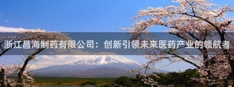 九游会老哥：浙江昌海制药有限公司：创新引领未来医药产业的领航者