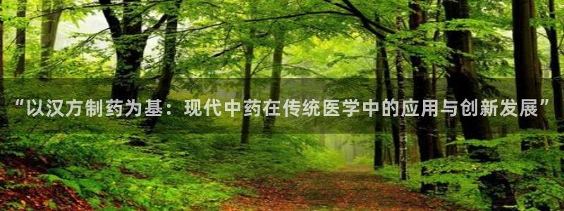 老哥吧九游会：“以汉方制药为基：现代中药在传统医学中的应用与创新发展”