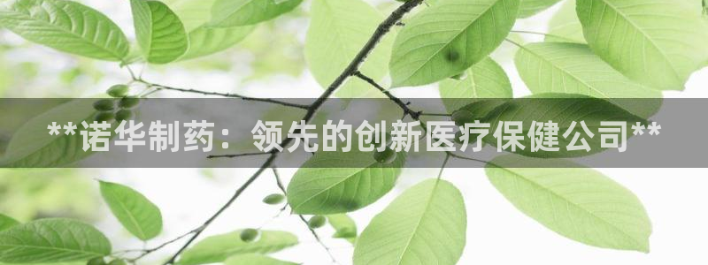 老哥吧九游会：**诺华制药：领先的创新医疗保健公司**