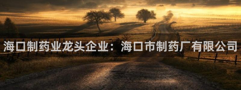九游会老哥：海口制药业龙头企业：海口市制药厂有限公司